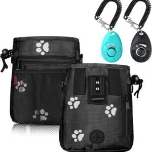 Pack de Clicker + Bolsa de Premios para Adiestramiento Canino